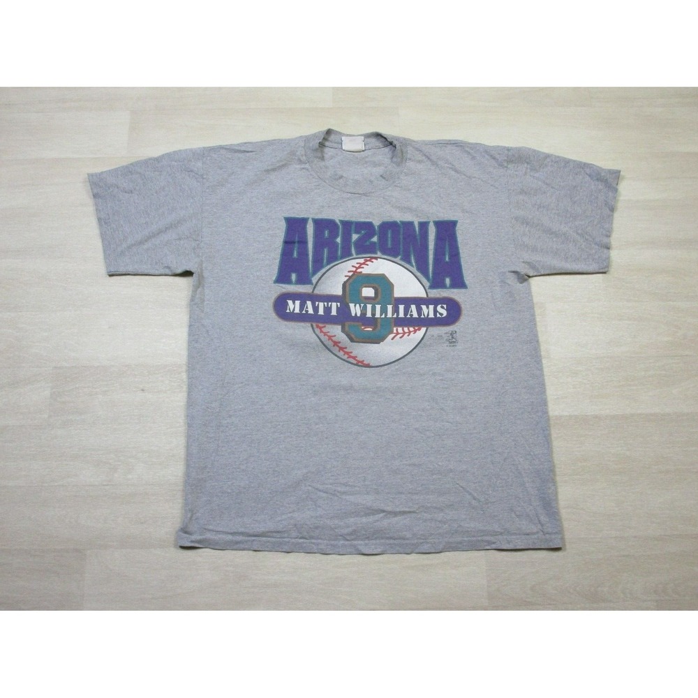Vintage Y2K MLB Baseball Arizona Diamondbacks Team Logo T Shirt (XL) Williams #9